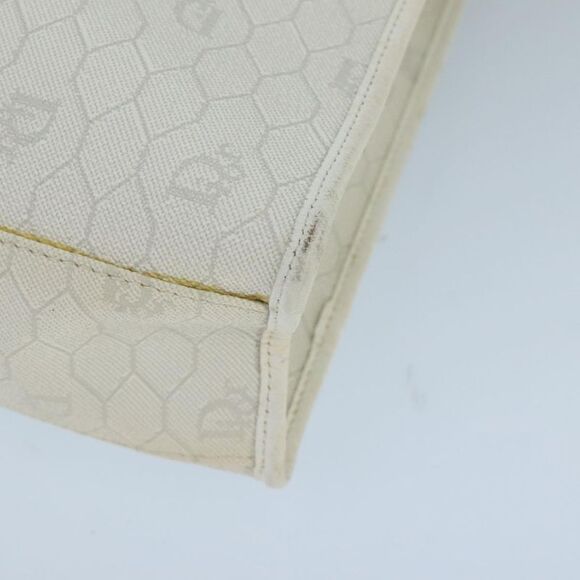 Dior Honeycomb White Canvas Shoulder Bag (Pre-Owned) - Picture 7 of 16